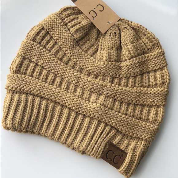 DONATED!!  C.C Knit Beanie – Camel - Picture 2 of 2